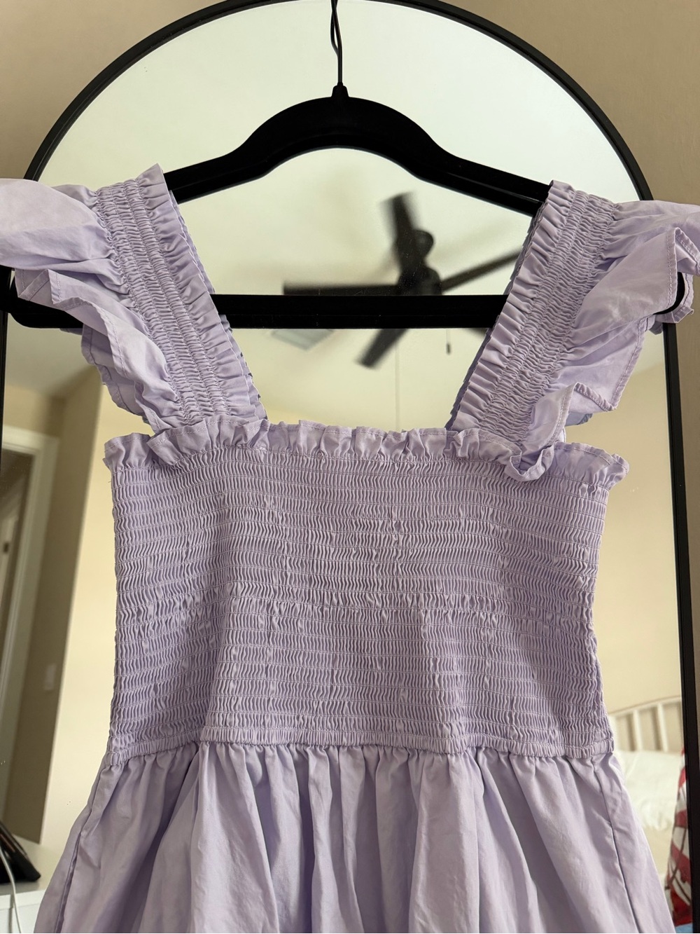 miami Lilac Ruffle-Strap Smocked Dress - Picture 3 of 7